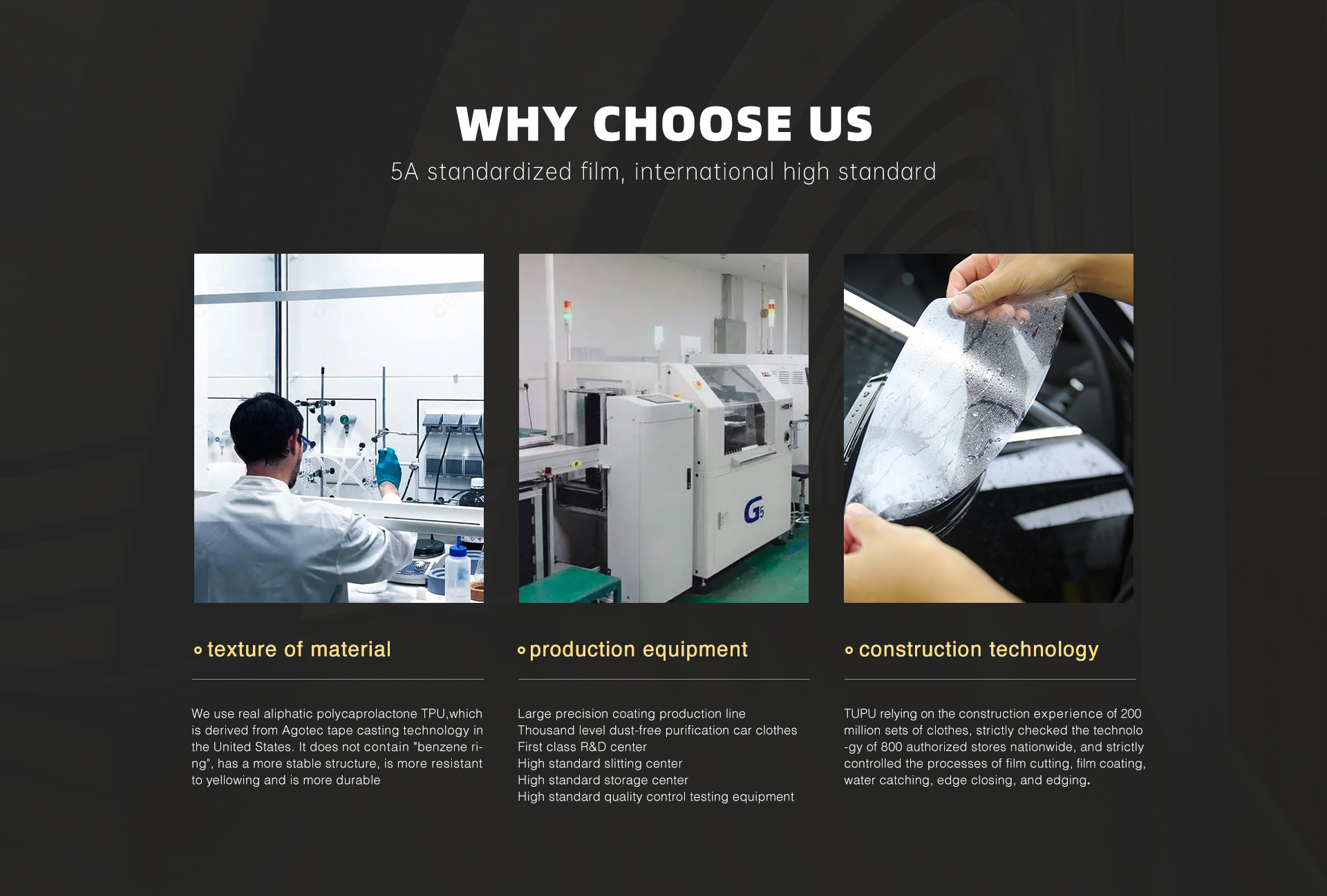 why choose tupu film